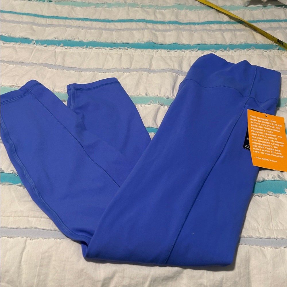 Avia Blue Activewear Leggings. - Picture 10 of 10